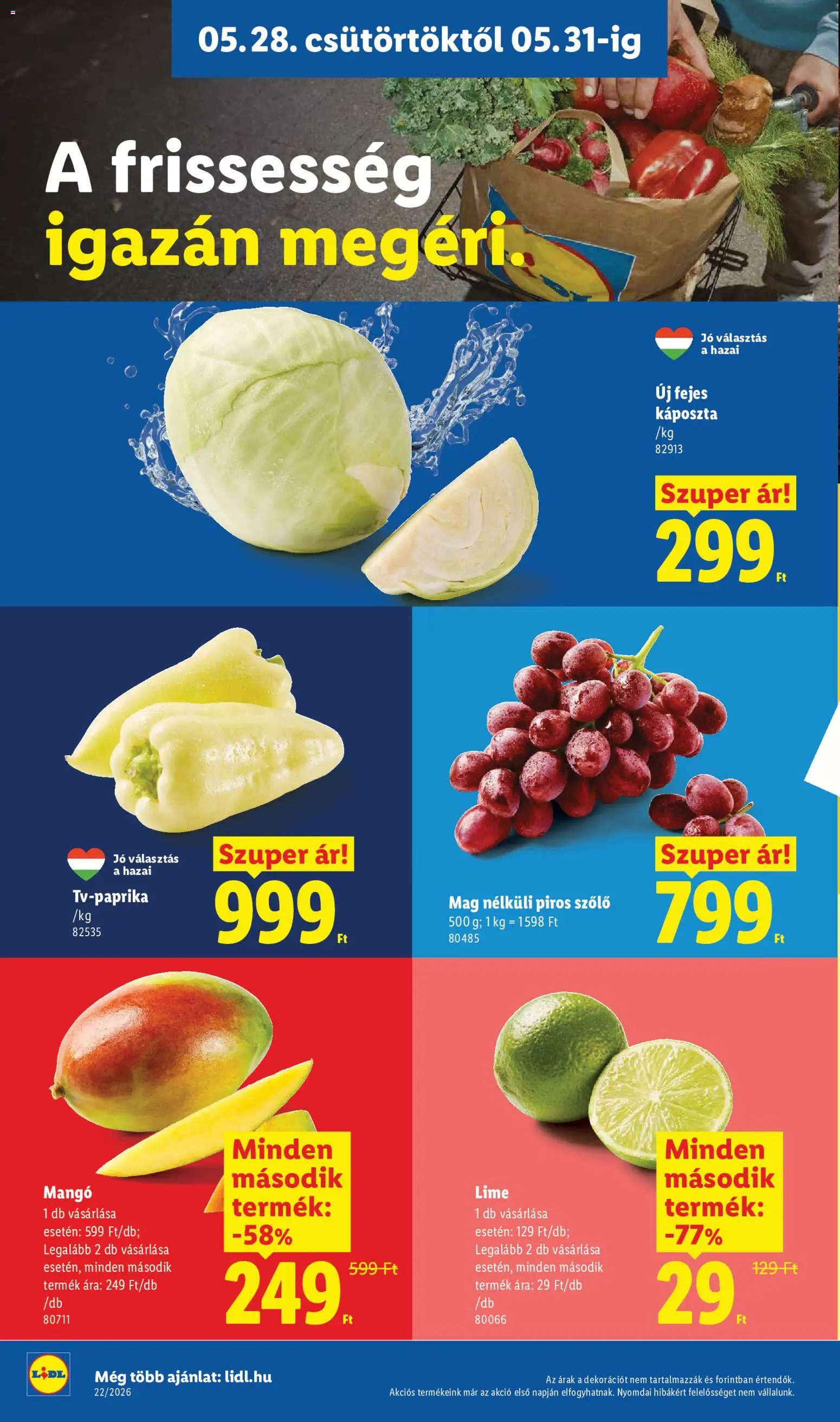 Lidl akciós ujság - amely érvényes a következő dátumtól: 28.05.2026 | Oldal: 6