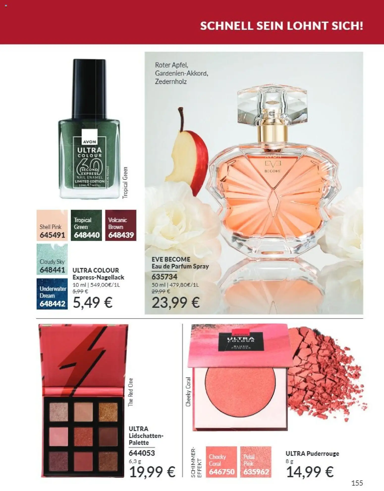 AVON Katalog September 2026 – gültig ab 01.09.2026 | Seite: 151 | Produkte: Coral, Parfüm, Lidschatten, Eau de Parfum
