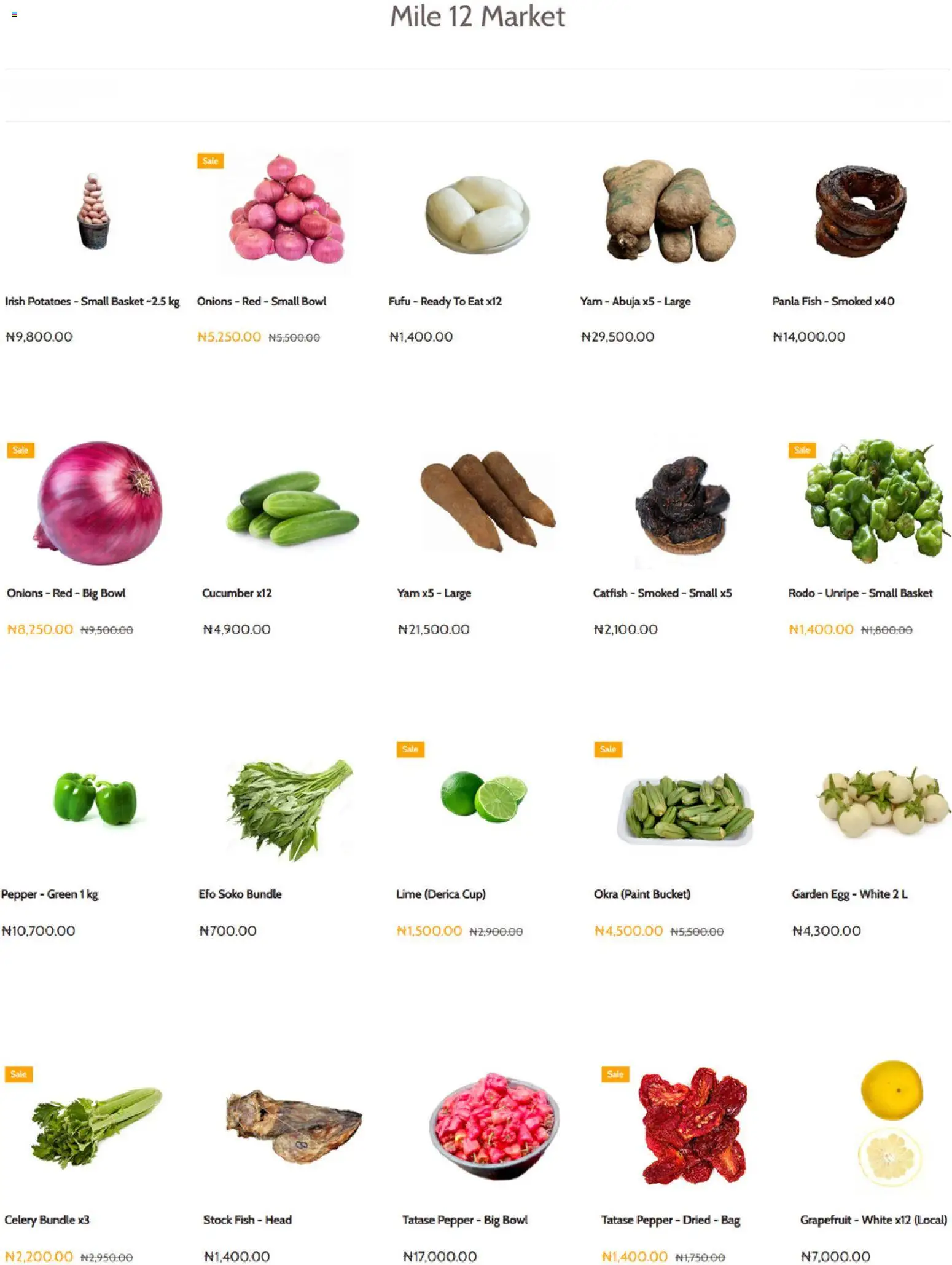 Supermart Catalogue valid from 15/07/2026 | Page: 5 | Products: Lime, Onions, Bag, Basket