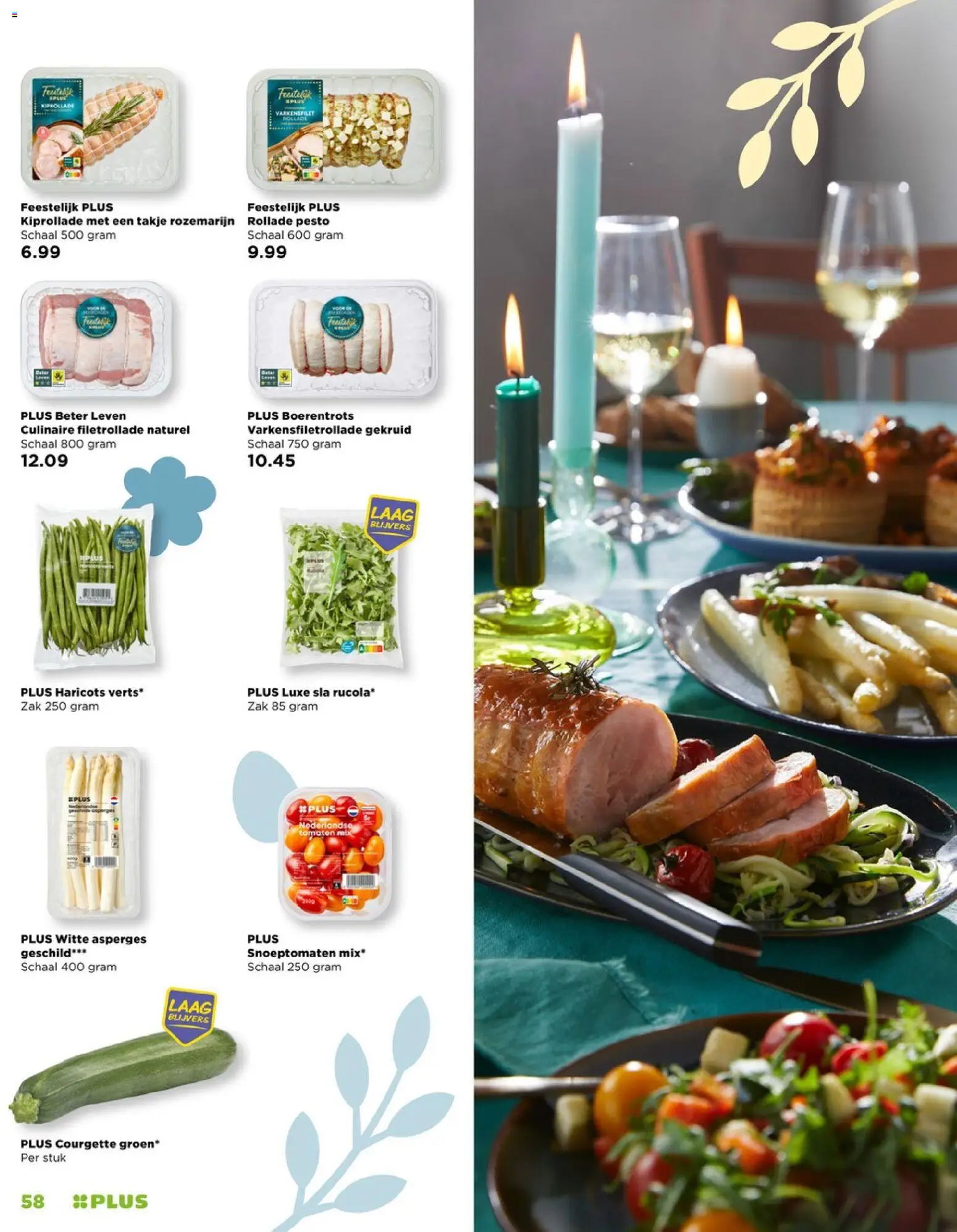 {H1} | Pagina: 58 | Producten: Asperges, Tomaten, Schaal, Zak