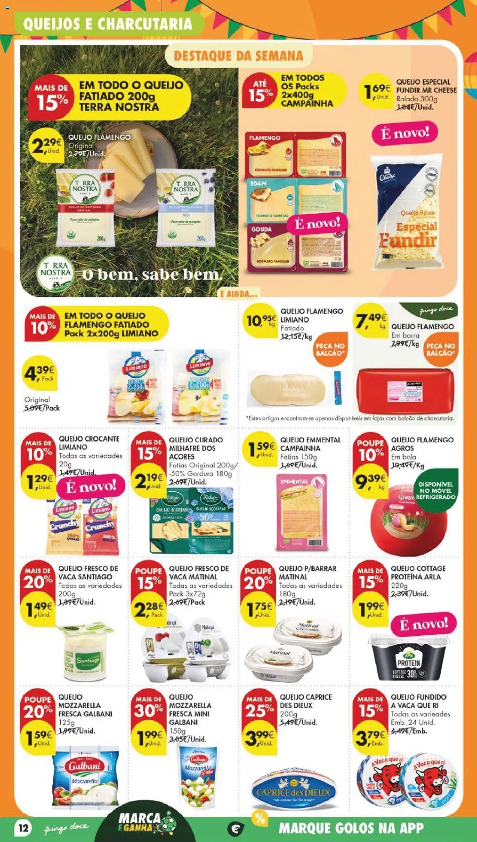 Pingo Doce folheto │ válido de 23/06/2026 | Página: 18 | Produtos: Queijo cottage, Campainha, Queijo, Proteina