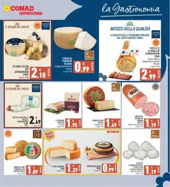 Anteprima del volantino FORMAGGIO MAASDAM CONAD, FORMAGGIO MAASDAM CONAD valido a partire dal 04.06.2026 | Pagina: 11 | Prodotti: Provolone, Formaggio, Prosciutto, Mortadella