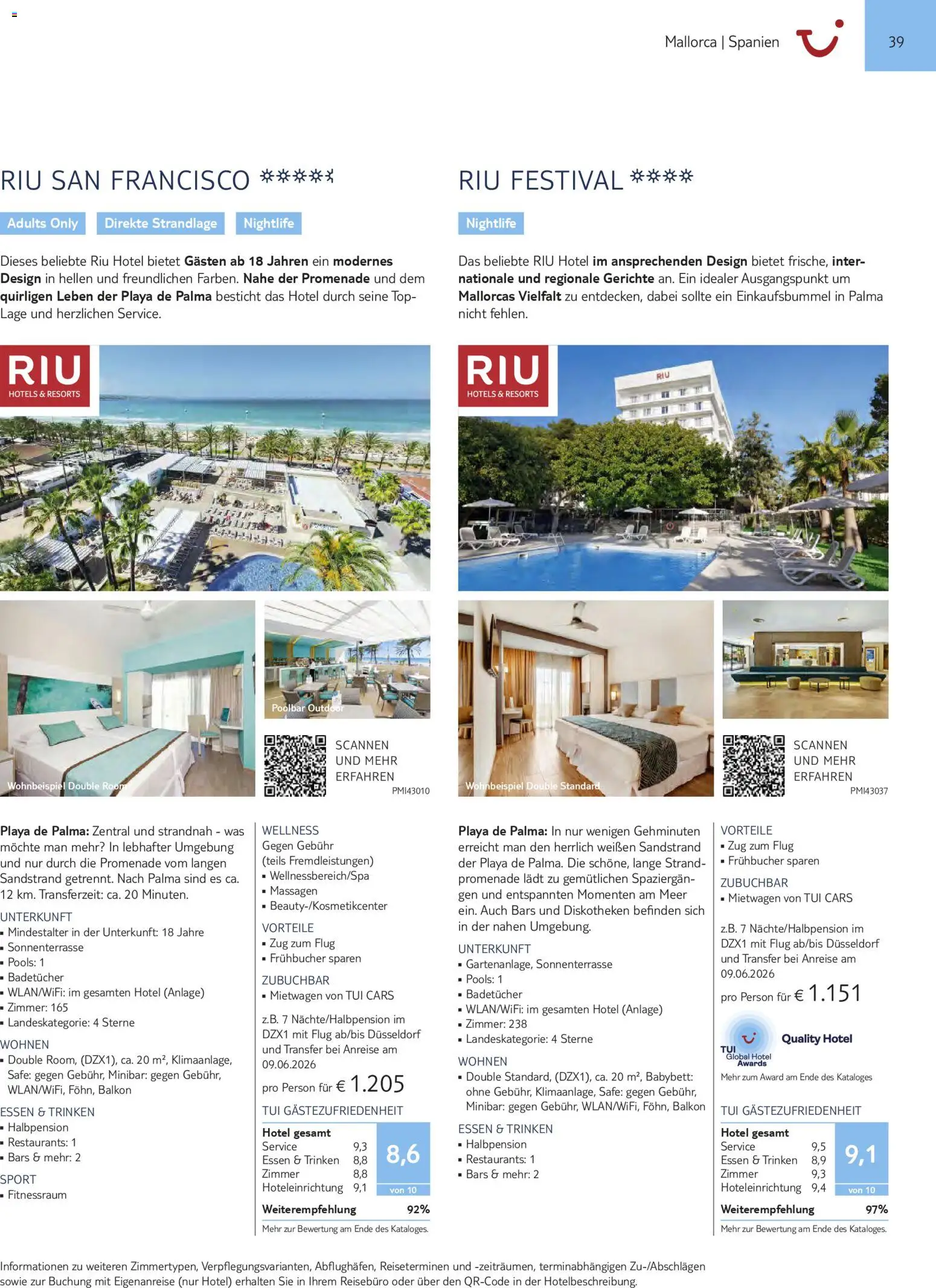 TUI Prospekt Südeuropa & Nordafrika 2026/27 – gültig ab 03.03.2026 | Seite: 39 | Produkte: Top, Babybett, Gerichte