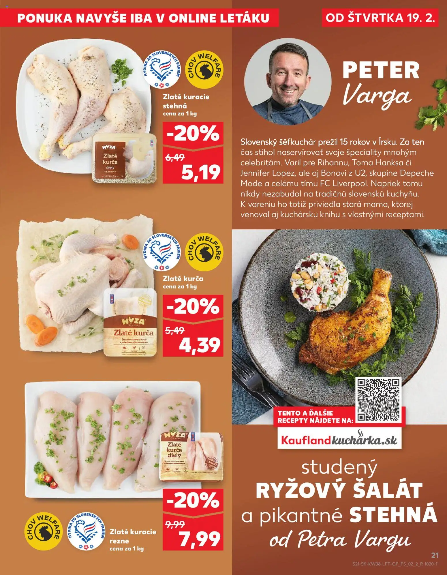 Kaufland SK akciós ujság - amely érvényes a következő dátumtól: 2026.02.19. | Oldal: 21