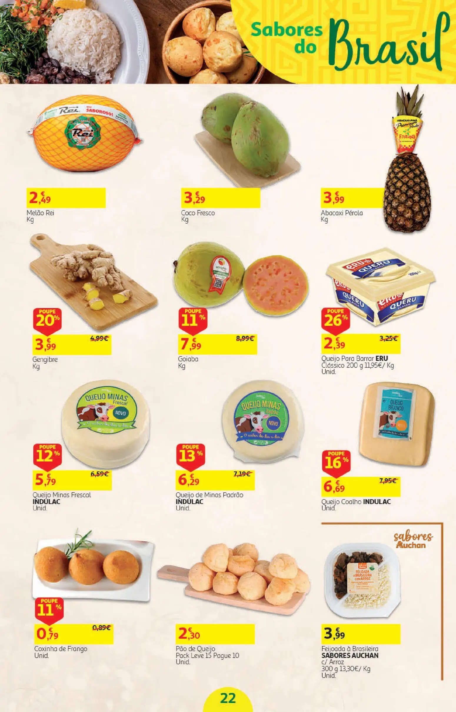 Auchan Halloween │ válido de 21/10/2026 | Página: 22 | Produtos: Queijo para barrar, Gengibre, Queijo, Melão