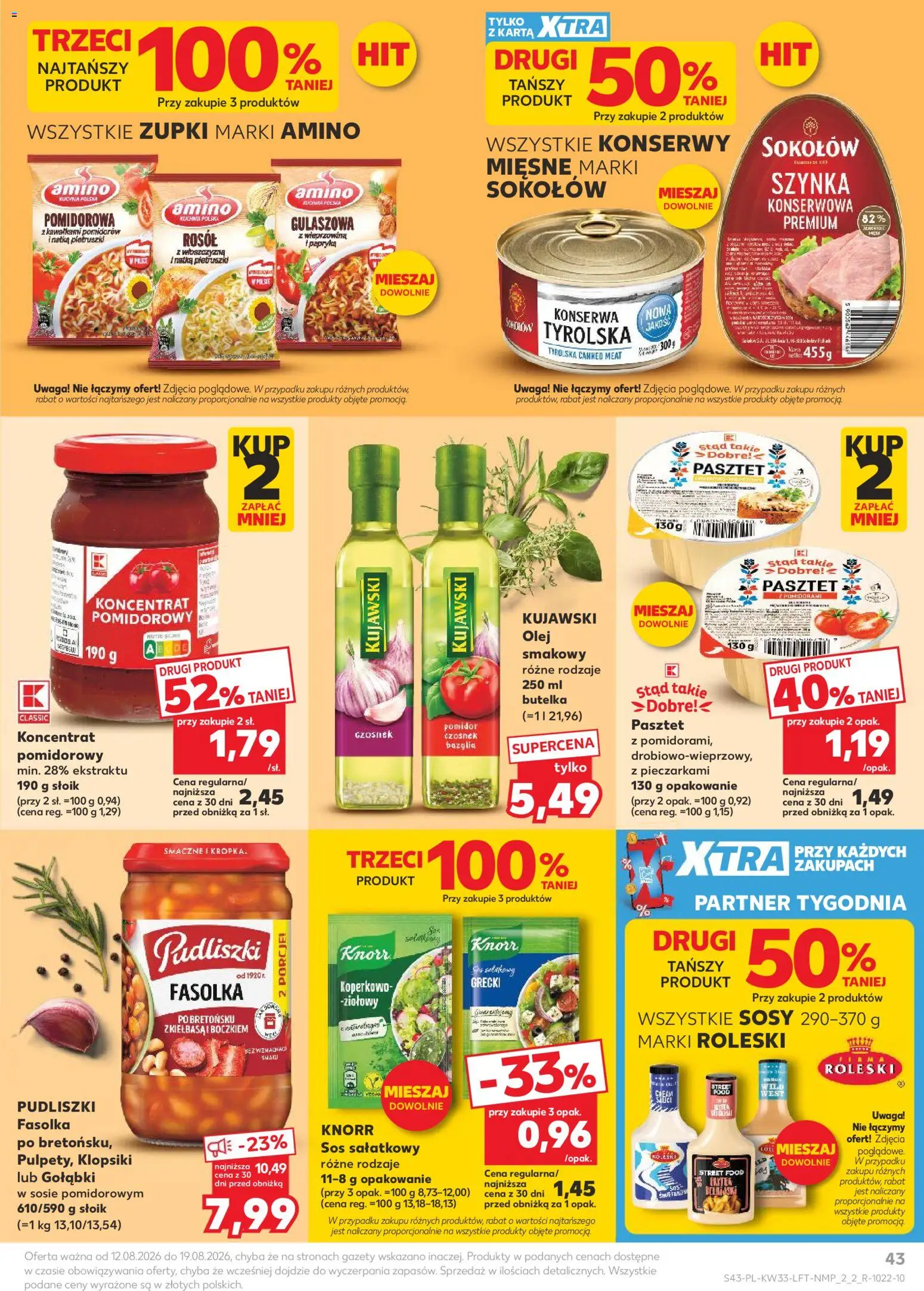 Kaufland Polsko leták od 12.08.2026 | Strana: 43 | Produkty: Olej, Knorr