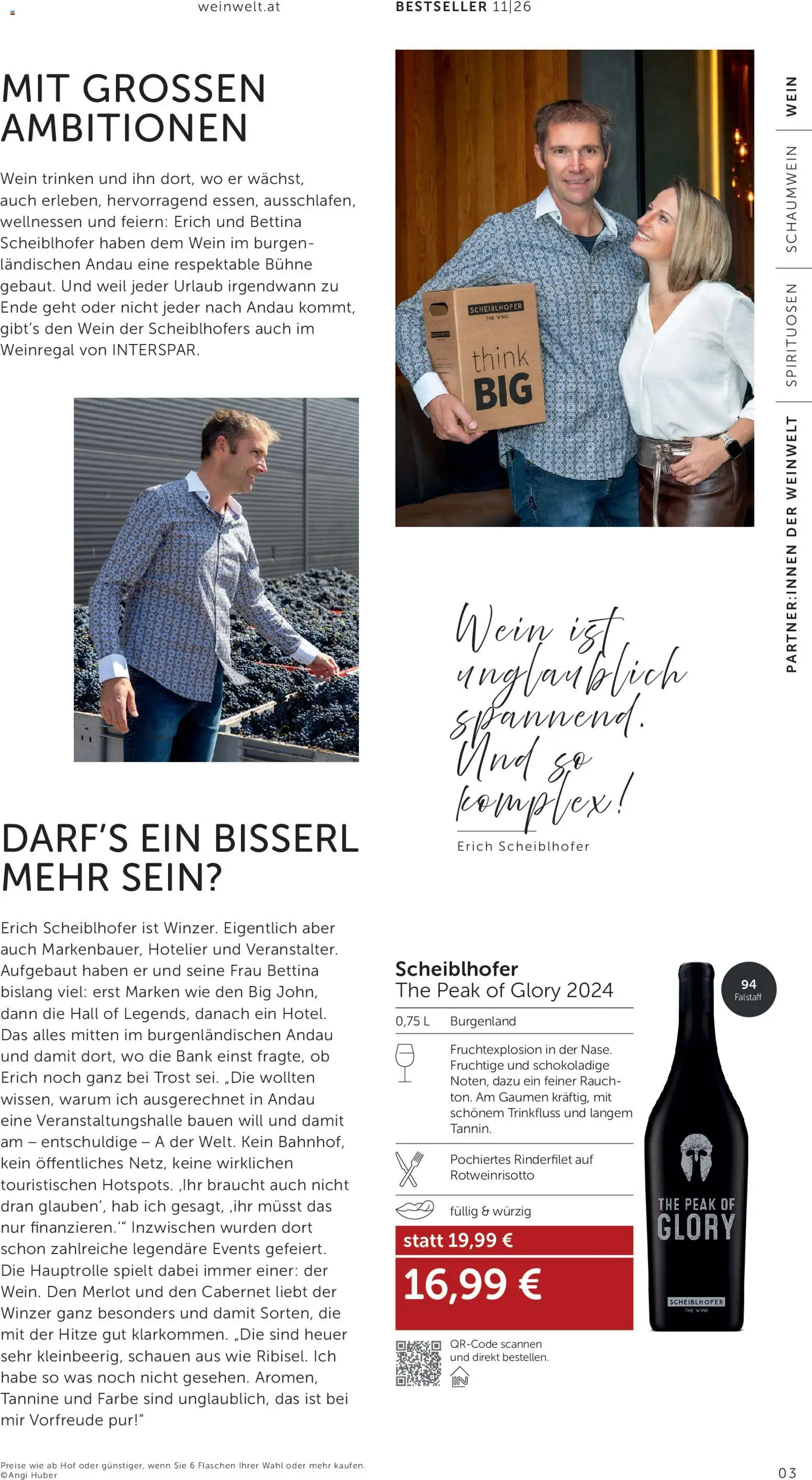 Interspar BEST -  SELLER gültig ab 15.10.2026 | Seite: 3 | Produkte: Rinderfilet, Wein