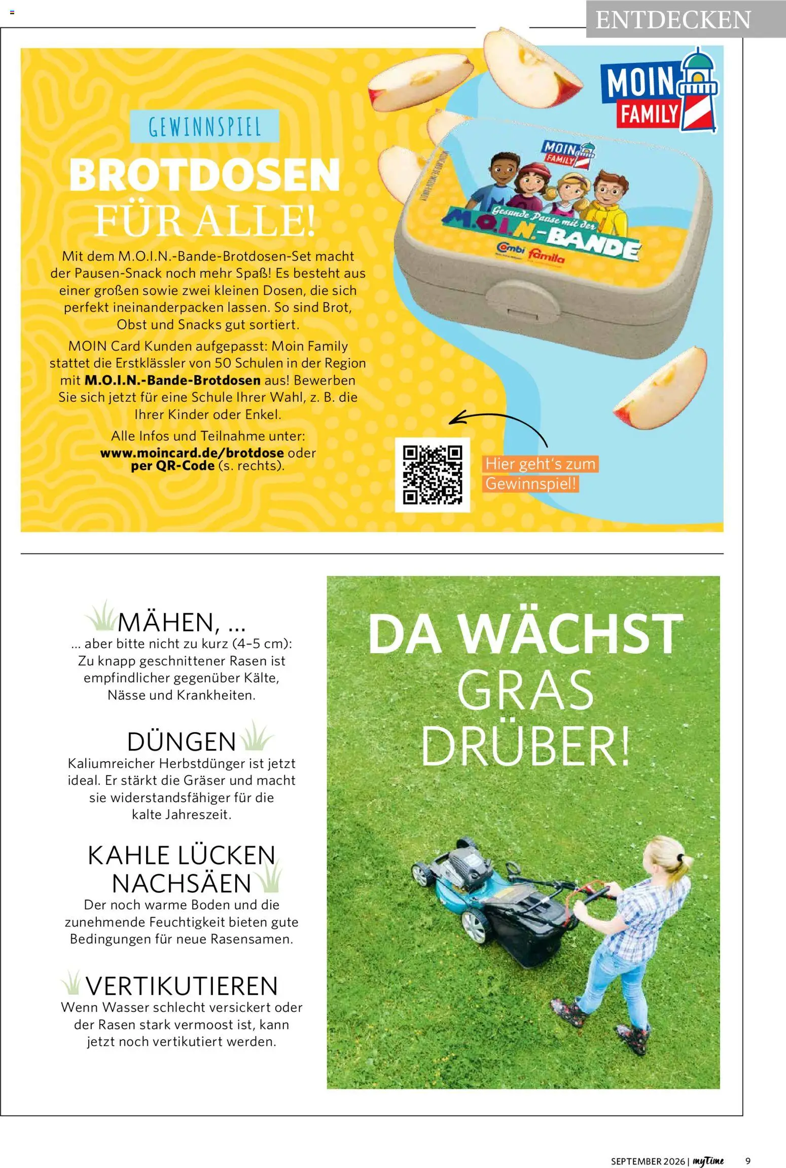 Famila Nordwest myTime September 2026 – gültig ab 01.09.2026 | Seite: 9 | Produkte: Wasser, Obst