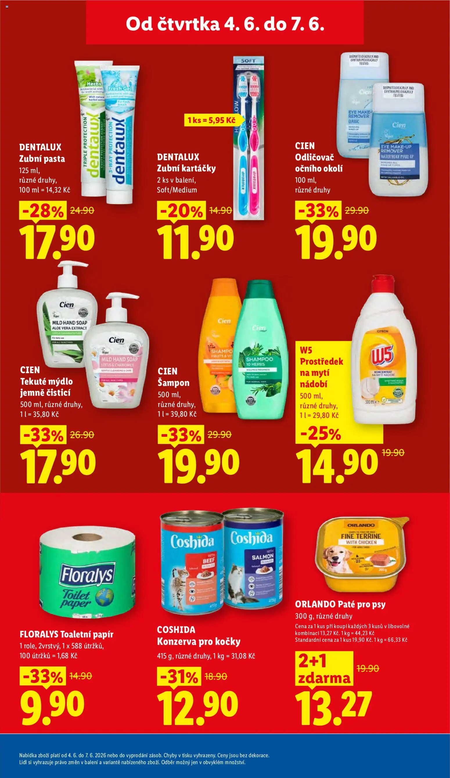 Lidl leták od 04.06.2026 | Strana: 21 | Produkty: Mýdlo, Nádobí, Cien, W5