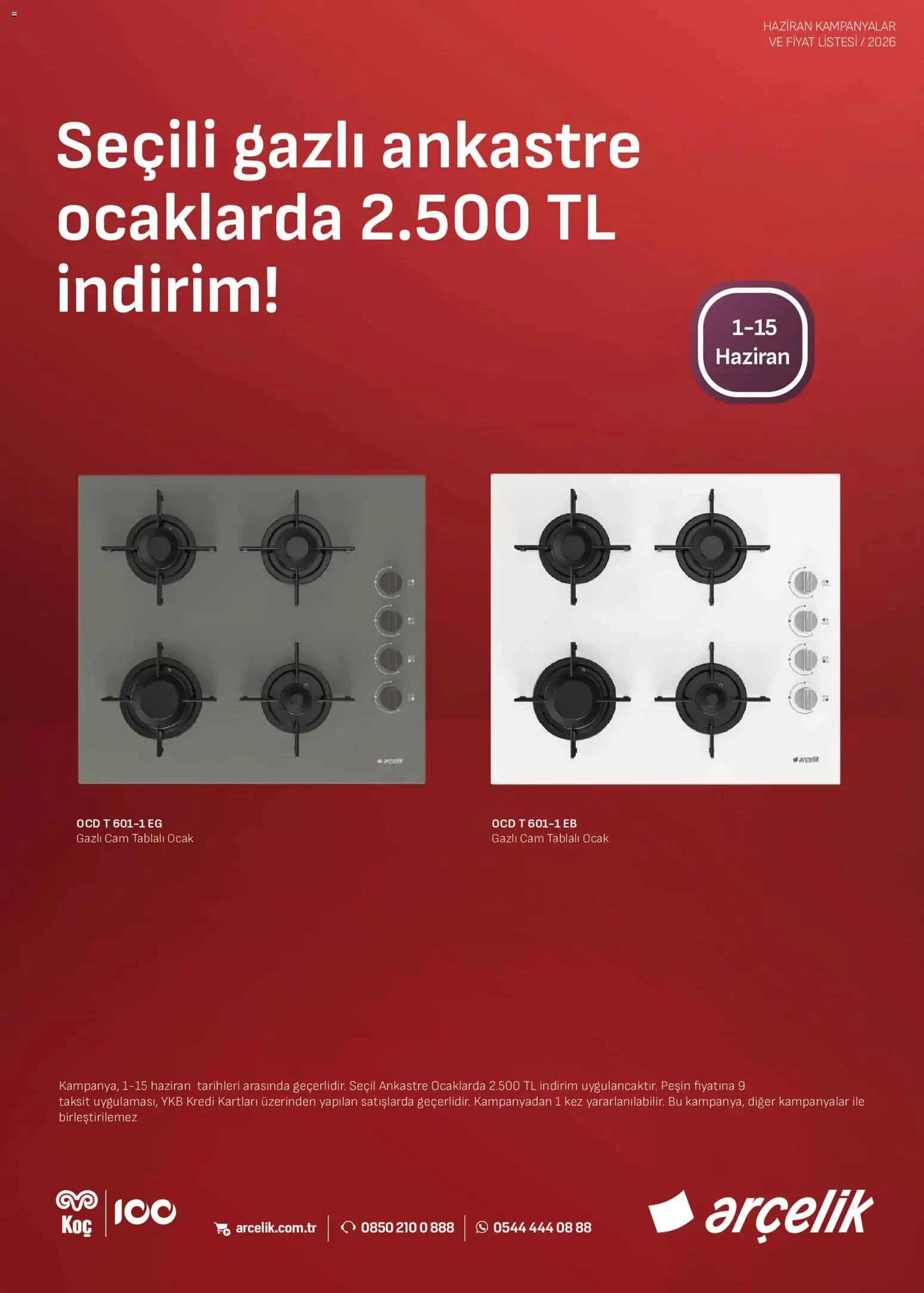 Arçelik - Ankastre Kataloğu - 01.06.2026 tarihinden itibaren geçerlidir | Sayfa: 3