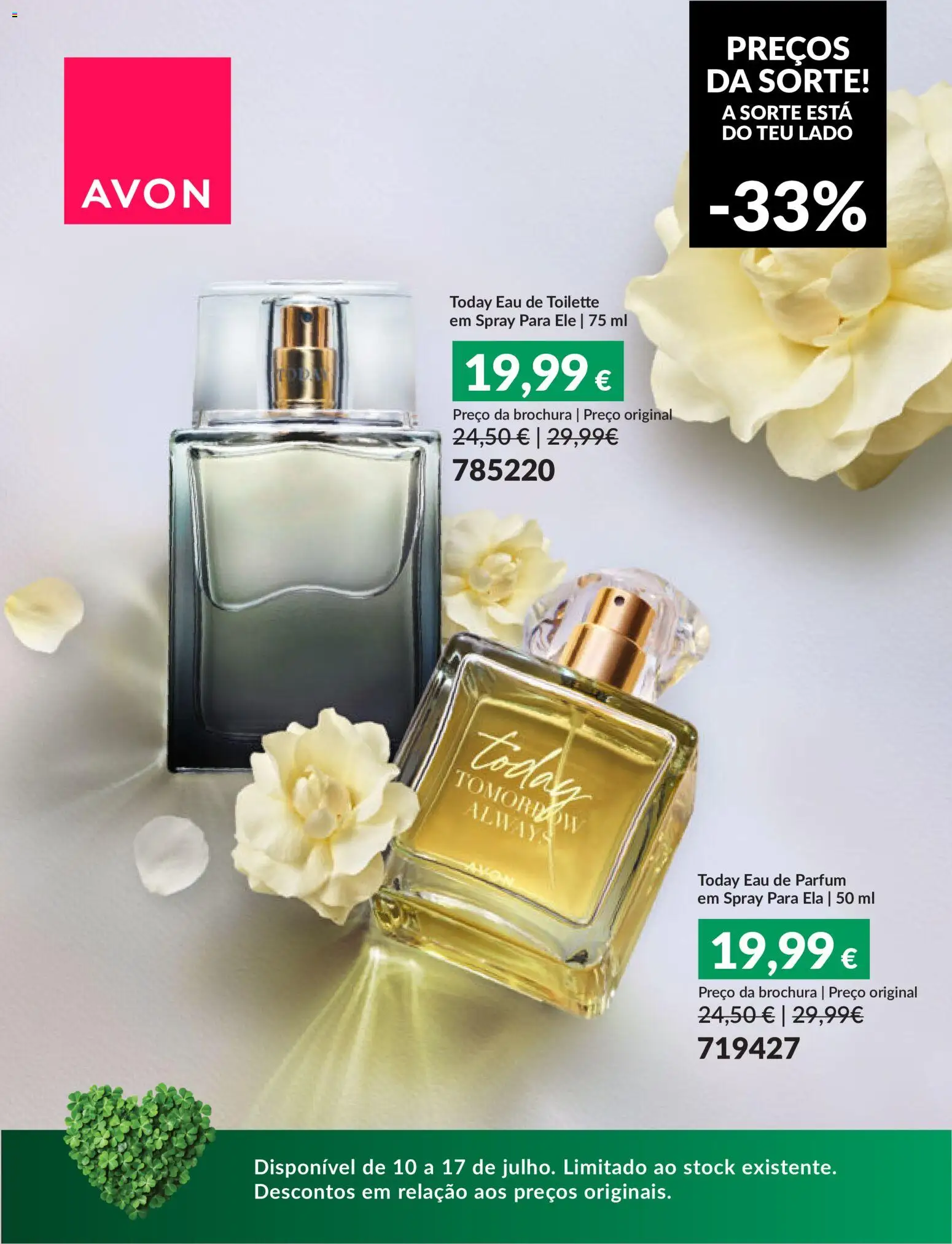 Avon Preços da sorte │ válido de 10/07/2026 | Página: 4 | Produtos: Eau de toilette