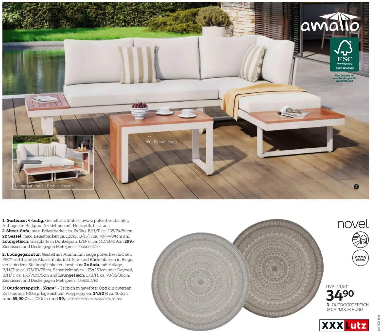 XXXLutz Gartenkatalog gültig ab 30.03.2026 | Seite: 69 | Produkte: Decke, Teppich
