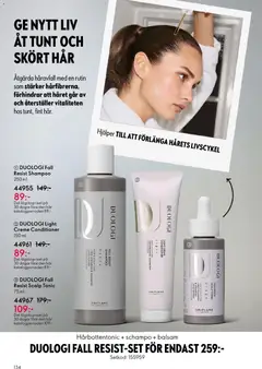 Oriflame erbjudanden 07/26 - Förhandsvisning av reklamblad från butik Oriflame aktuell från 13.05.2026 | Sida: 134 | Produkter: Schampo, Balsam