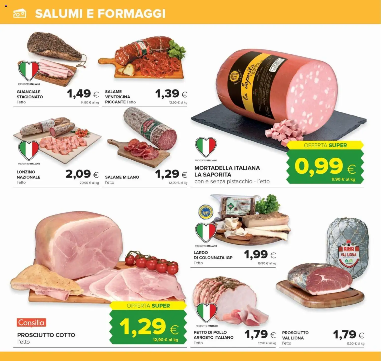 Volantino Oasi del 22/10/2026 | Pagina: 6 | Prodotti: Arrosto, Prosciutto Cotto, Pistacchio, Prosciutto