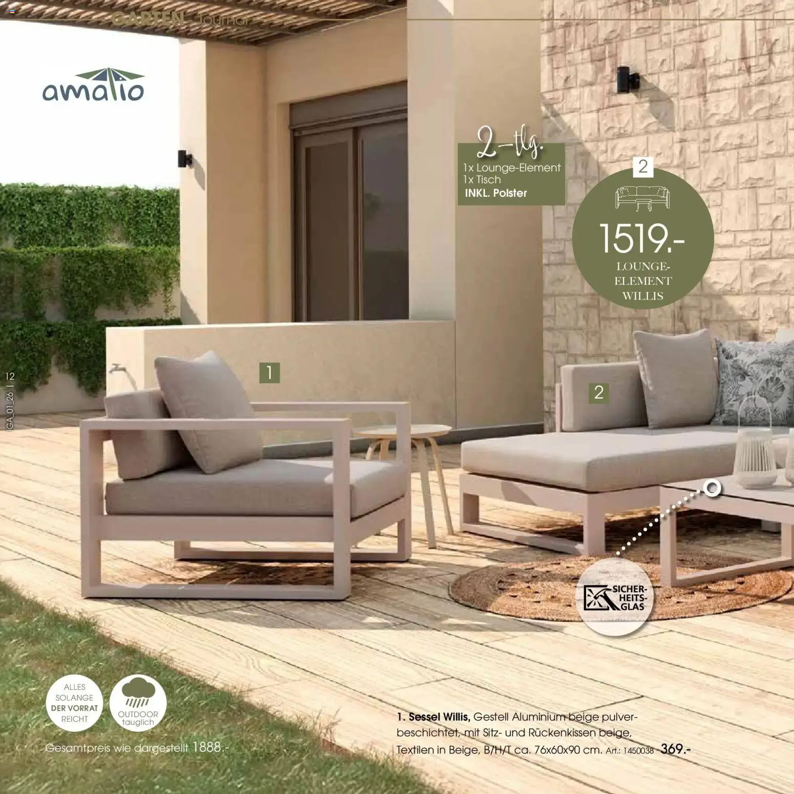 Zurbrüggen Garten Unna – gültig ab 19.03.2025 | Seite: 12 | Produkte: Sessel, Tisch