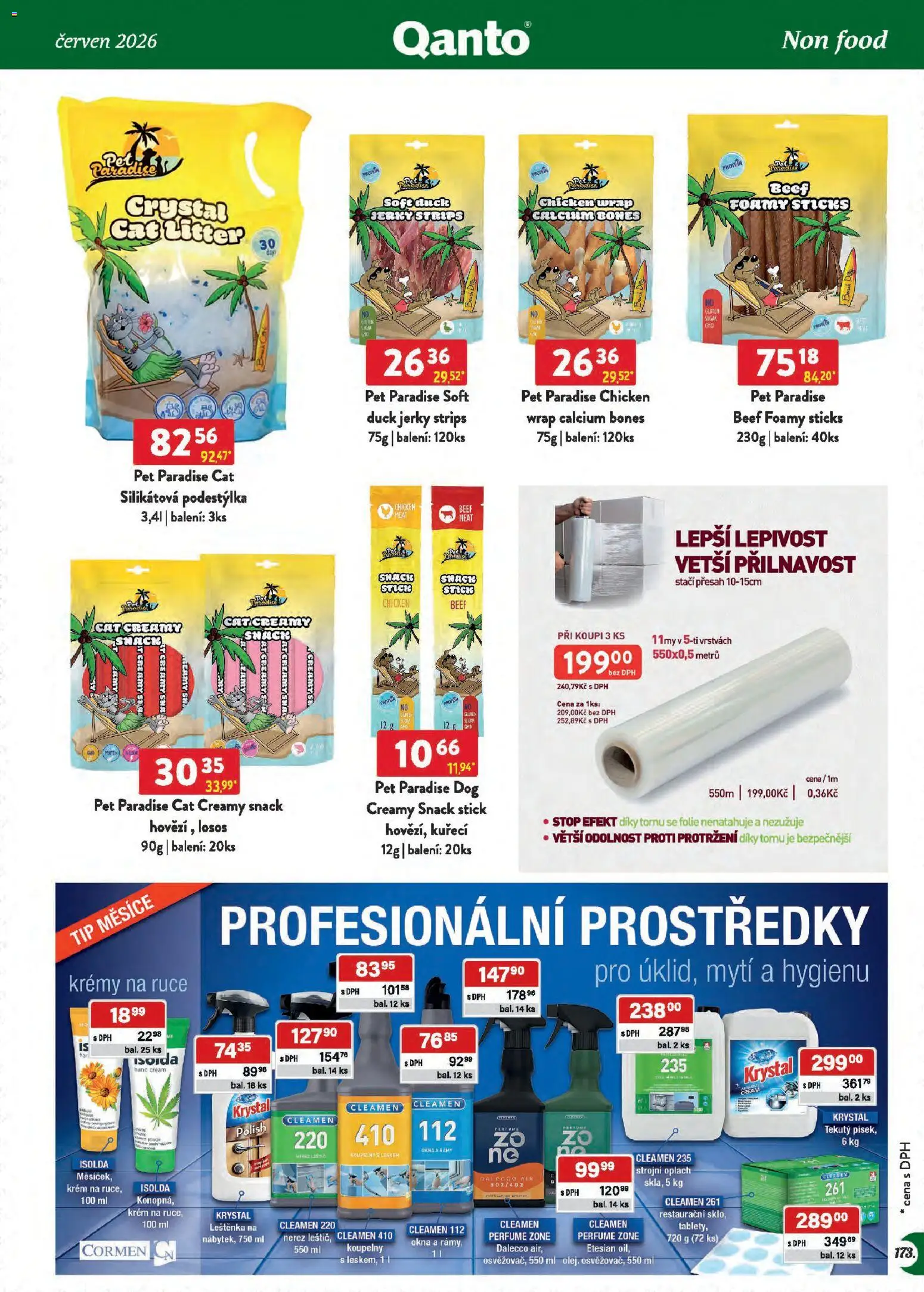 Astur & Qanto leták - Velkoobchod 06/2026 od 01.06.2026 | Strana: 173 | Produkty: Fólie, Krém, Losos, Protein
