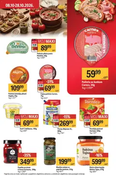 Maxi katalog - pregled Maxi kataloga - važi od 08.10.2026 | Strana: 23 | Proizvode: Majonez, Masline, Kajsija, Paradajz