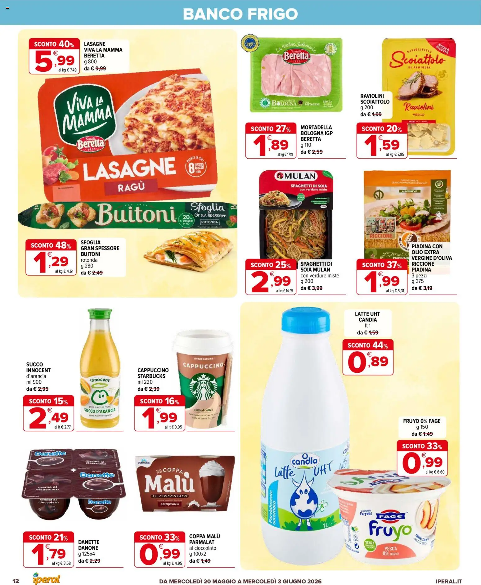 Volantino Iperal del 20.05.2026 | Pagina: 12 | Prodotti: Succo, Verdure, Ragú, Succo di frutta