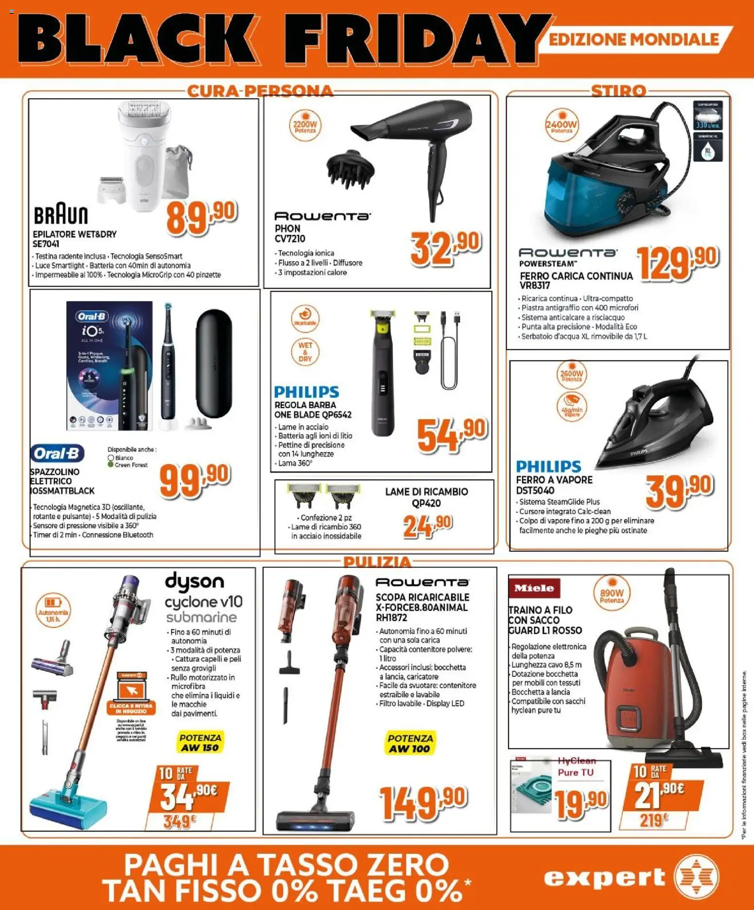Volantino Expert del 02/07/2026 | Pagina: 28 | Prodotti: Pettine, Epilatore, Dyson, Batteria