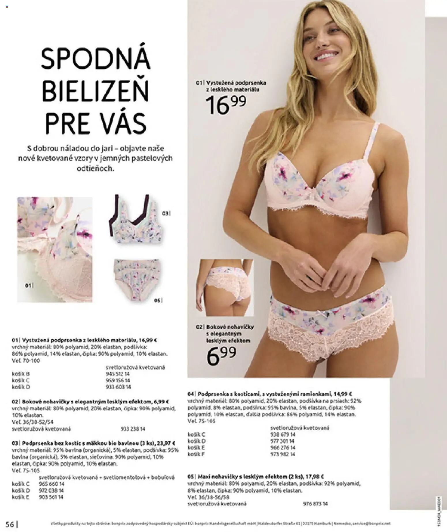 Nové Bonprix akcie – leták je platný od 31.03.2026 | Strana: 58 | Produkty: Spodná bielizeň, Nohavičky, Podprsenka