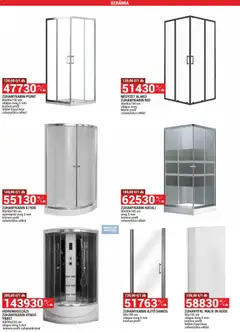 Merkury Market akciós újság - amely érvényes a következő dátumtól: 2026.09.01. | Oldal: 30 | Termékek: Zuhanykabin, Hidromasszázs zuhanykabin, Ajtó, Üveg