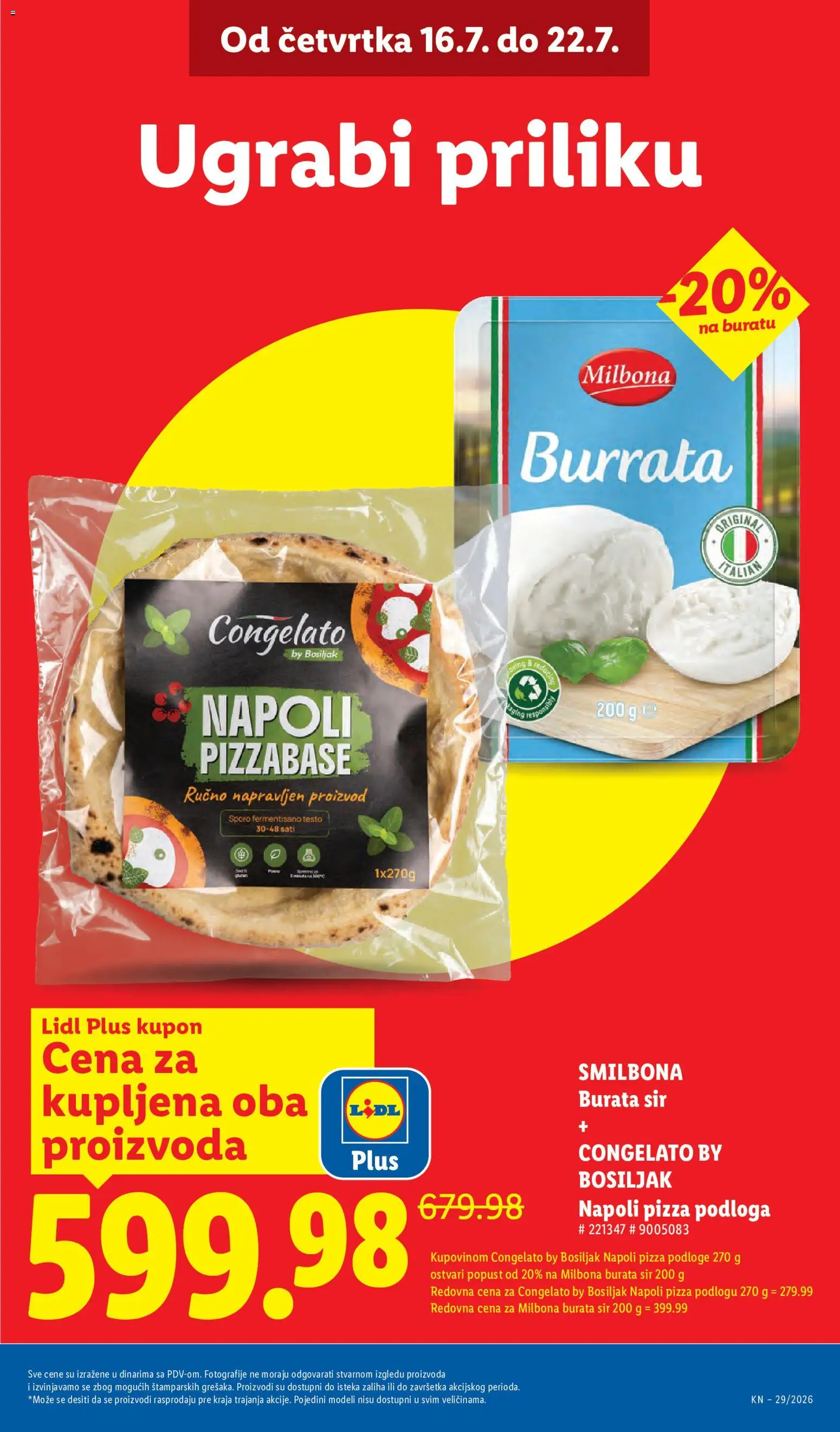 Lidl katalog - važi od 16.07.2026 | Strana: 7 | Proizvode: Burrata, Sir