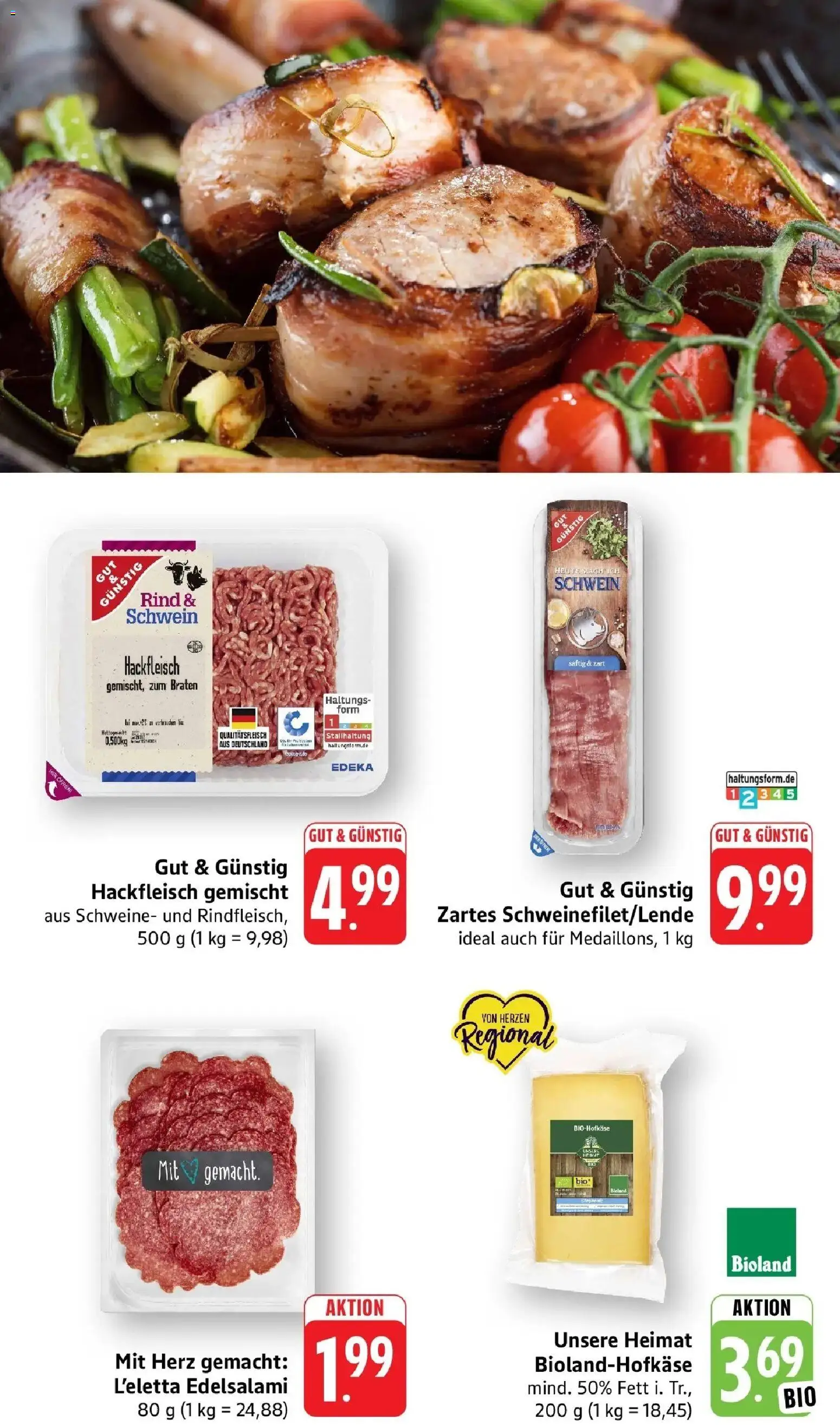 nah & gut Prospekt Birkendorf – gültig ab 03.08.2026 | Seite: 3 | Produkte: Hackfleisch