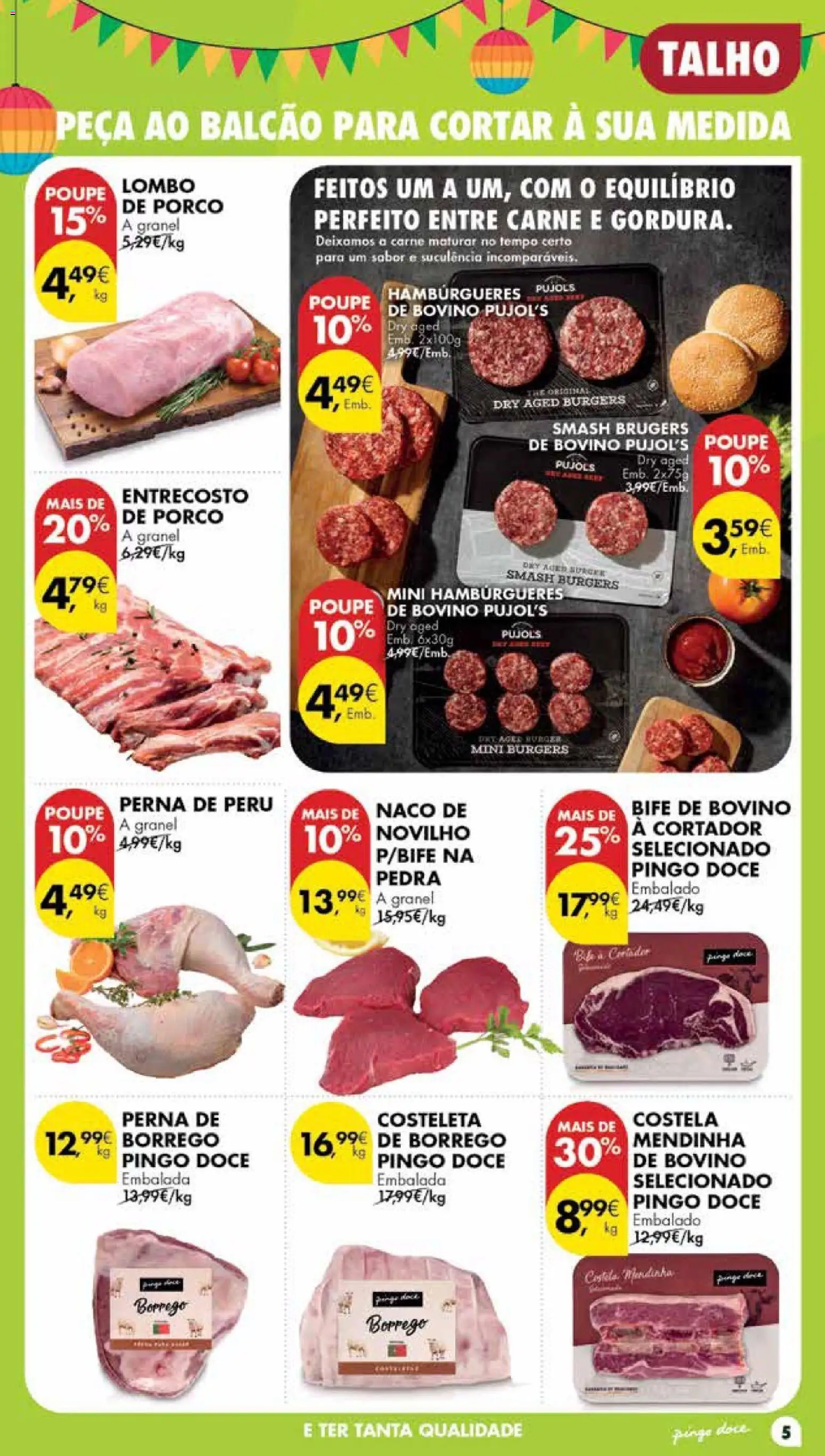 Pingo Doce Poupe Esta Semana Madeira │ válido de 09.06.2026 | Página: 5 | Produtos: Cortador, Peru, Lombo, Carne