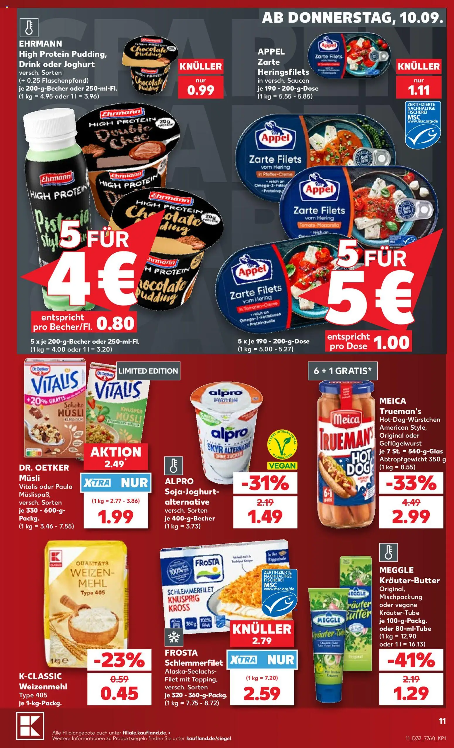 {H1} | Pagina: 11 | Producten: Pudding, Filet, Appel