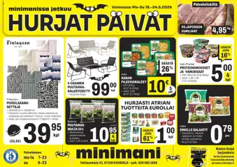 Minimani-mainoslehti voimassa 18.05.2026 alkaen