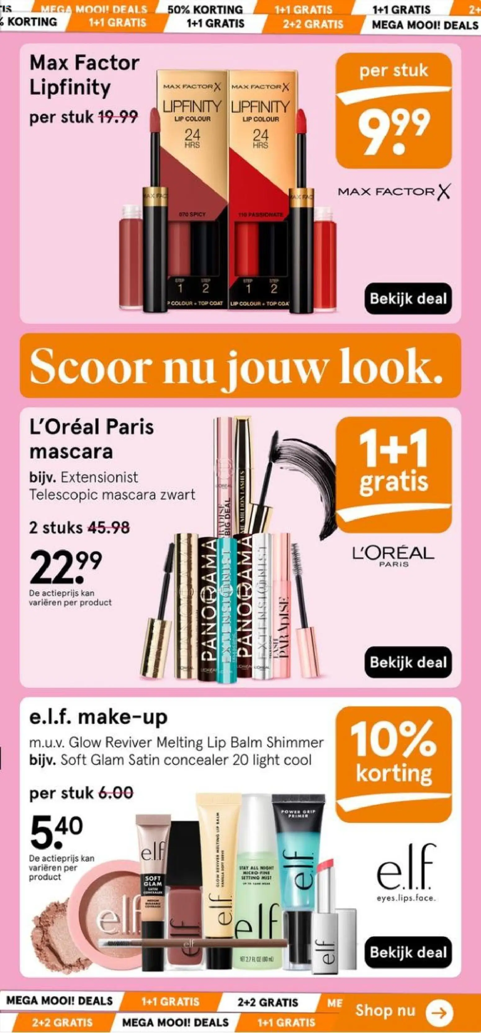 {H1} | Pagina: 19 | Producten: Kan, Concealer, Mascara