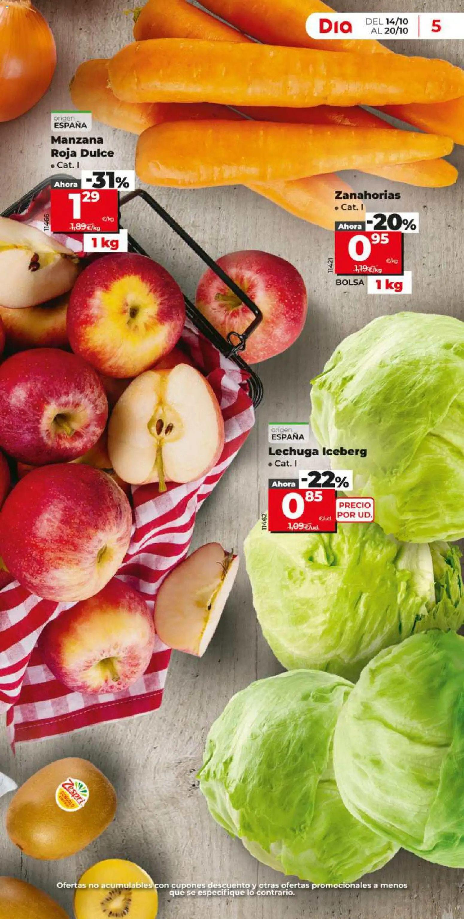 Dia - folleto │ válido desde el 14/10/2026 | Página: 5 | Productos: Dulce, Manzana, Zanahorias, Bolsa