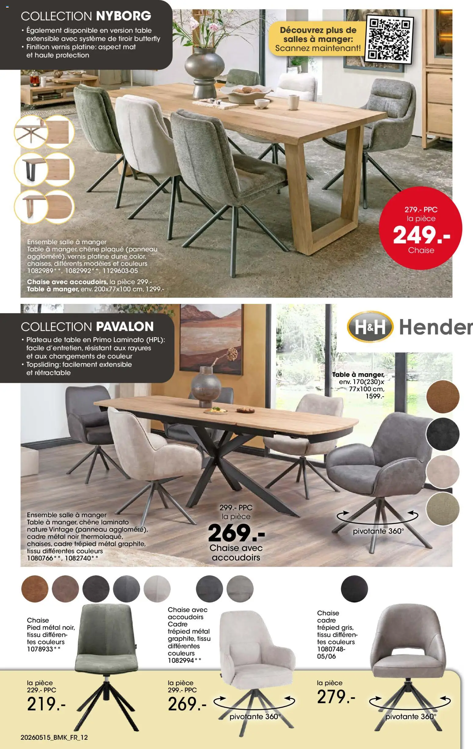{H1} | Page: 12 | Produits: Plateau, Table, Chaise, Cadre