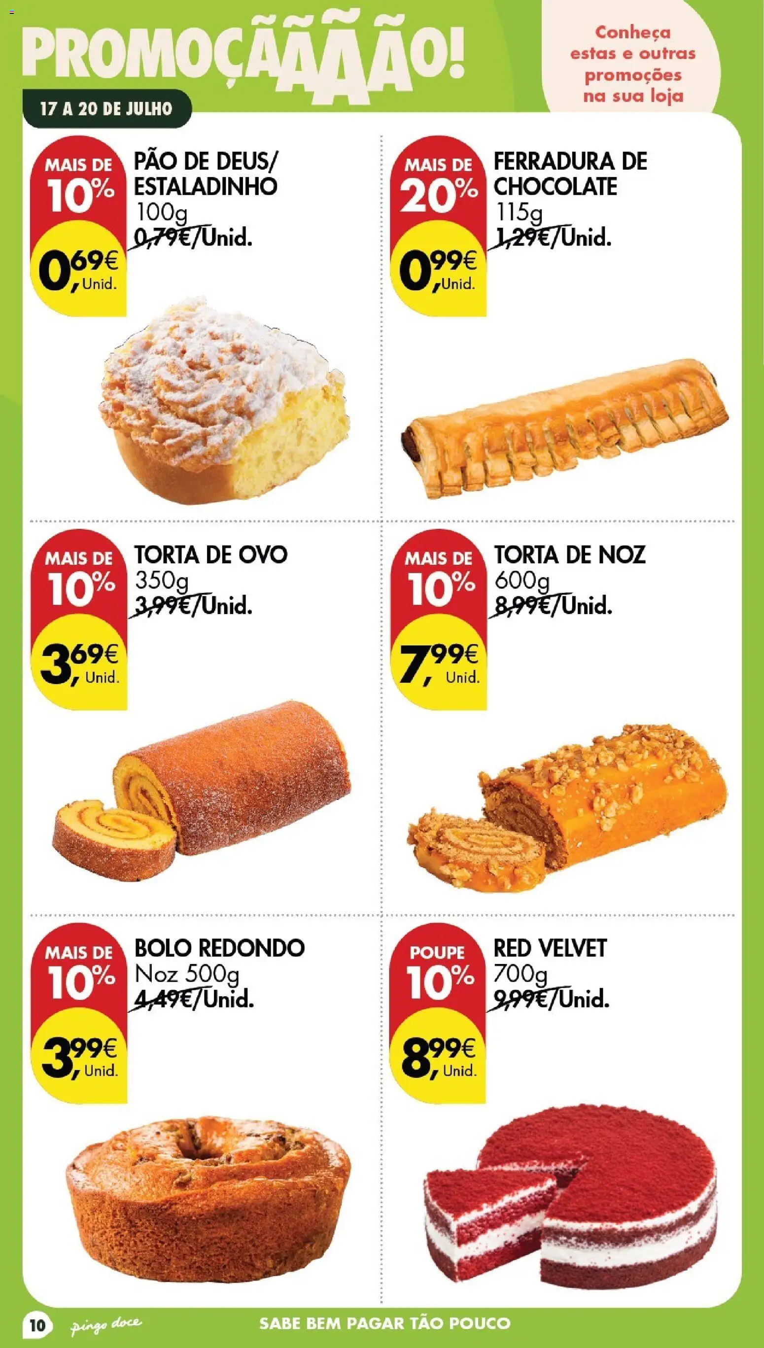 Pingo Doce Poupe este Fim de Semana │ válido de 17/07/2026 | Página: 8 | Produtos: Bolo, Pão, Chocolate, Torta