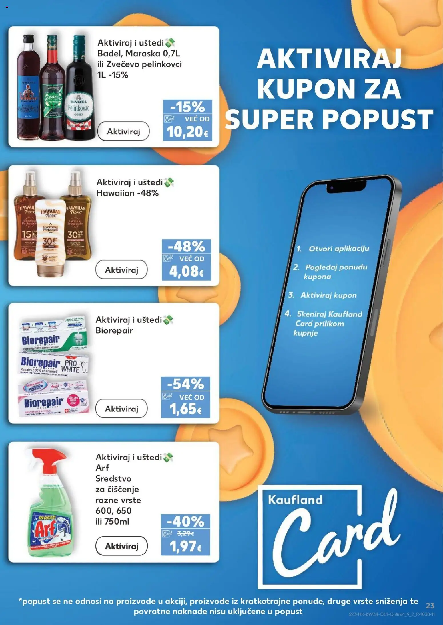 Kaufland katalog | vrijedi od 19.08.2026 | Stranica: 23 | Proizvodi: Pelinkovac, Badel, Arf