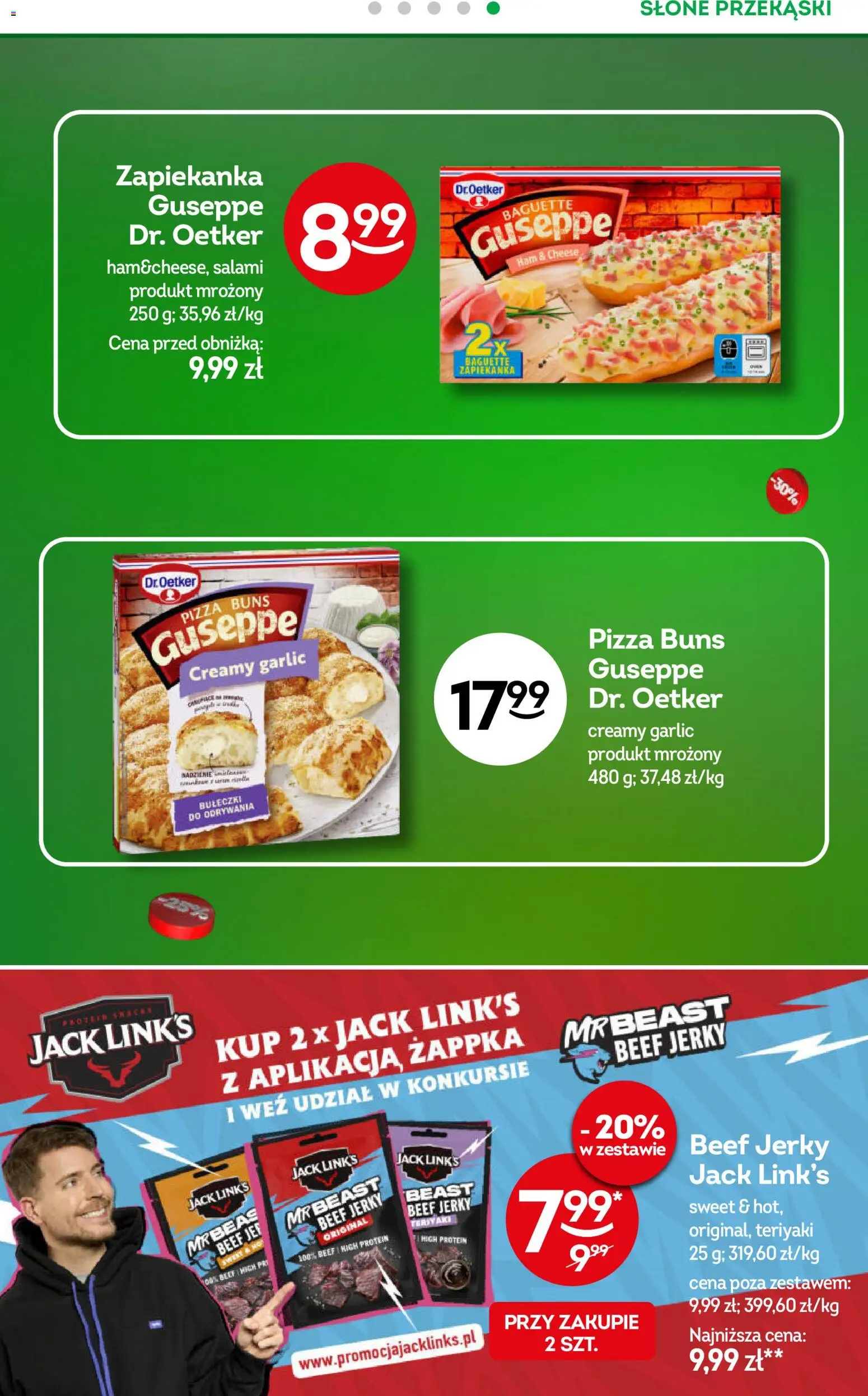 Żabka gazetka od 15.07.2026 | Strona: 34 | Produkty: Guseppe pizza, Zapiekanka, Salami, Pizza