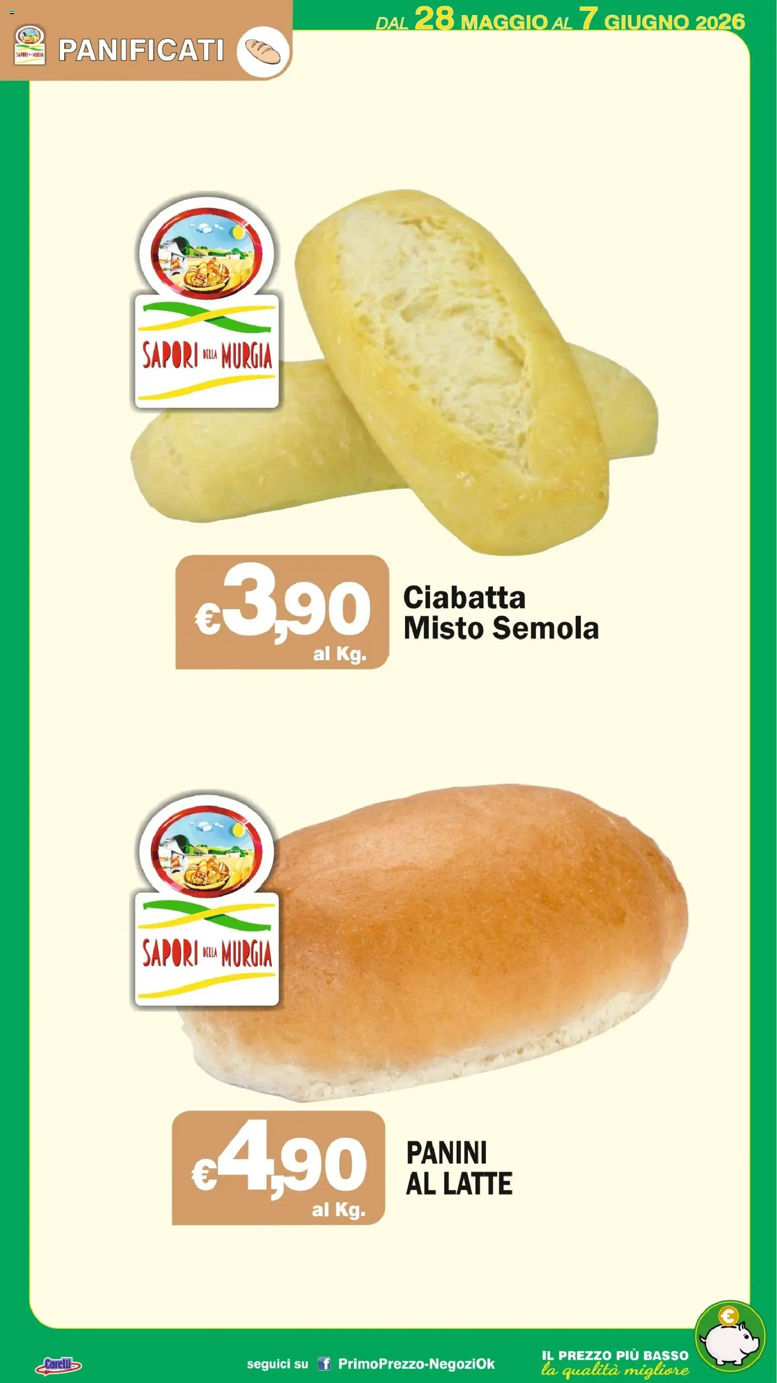 Volantino Primo Prezzo del 28.05.2026 | Pagina: 41 | Prodotti: Latte