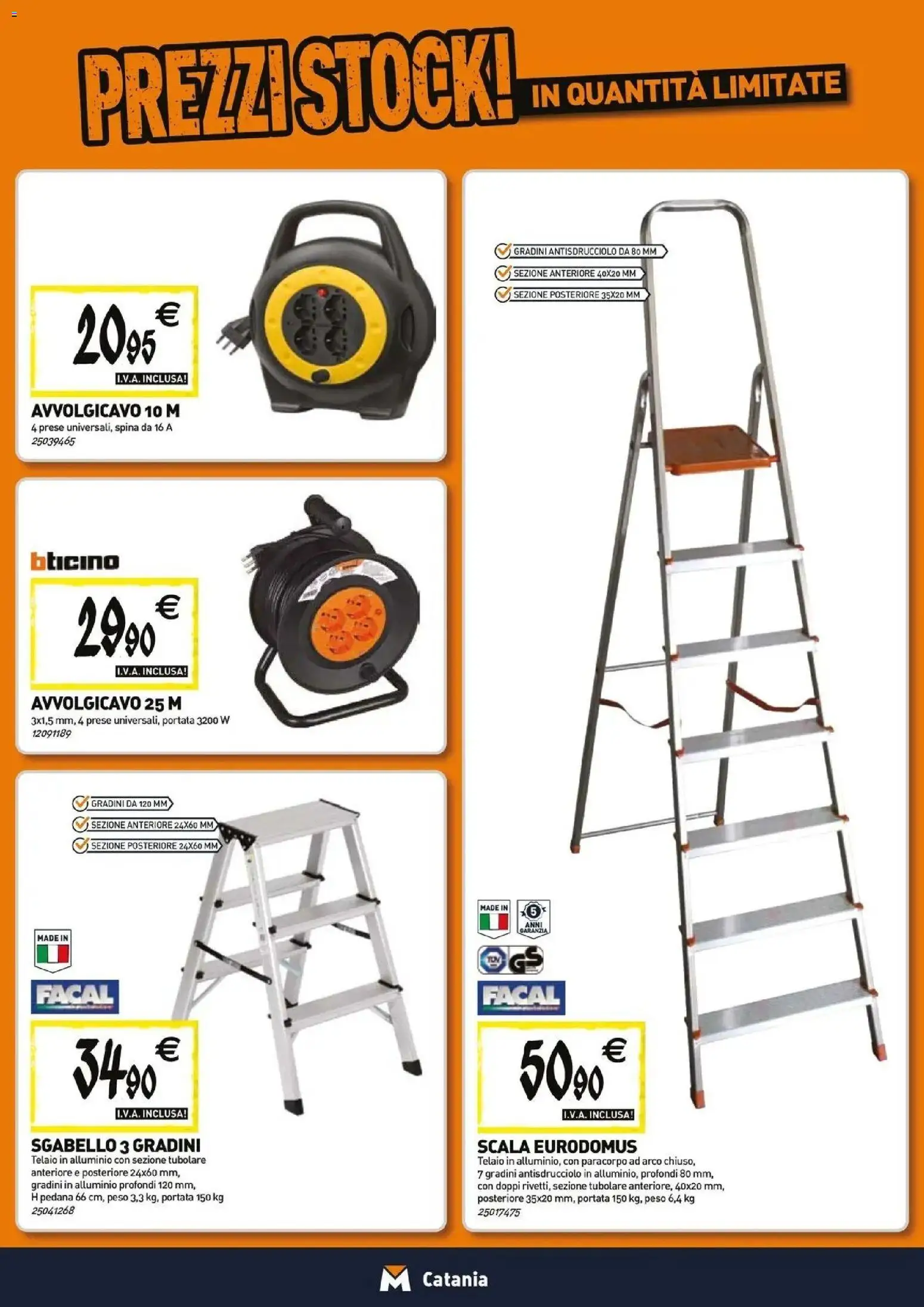 Volantino TECNOMAT del 23.04.2026 | Pagina: 14 | Prodotti: Sgabello, Scala, Alluminio