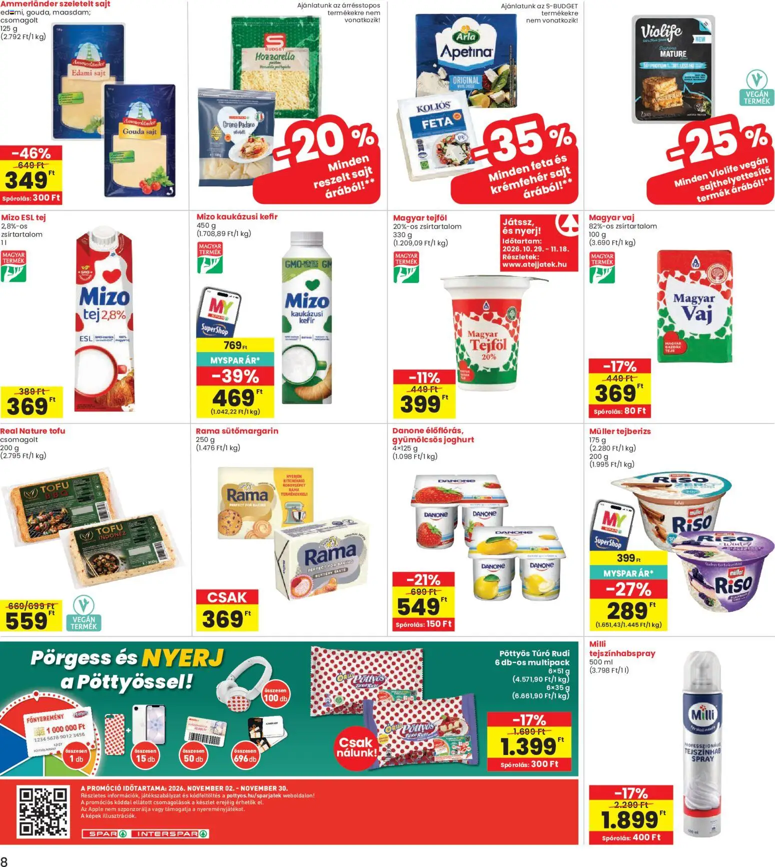 Interspar akciós ujság - amely érvényes a következő dátumtól: 2026.11.05. | Oldal: 8