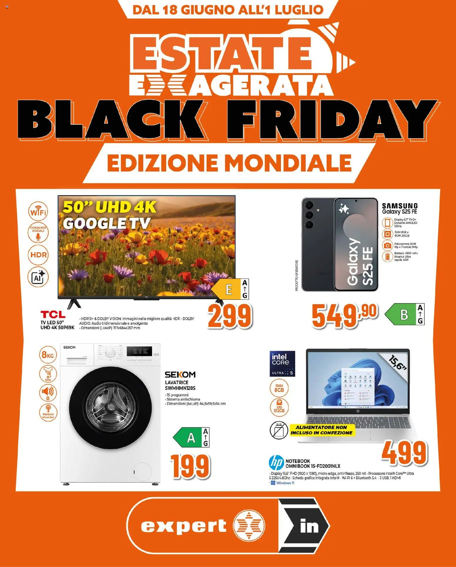 Volantino Ipercoop del 18.06.2026 | Pagina: 1 | Prodotti: Samsung Galaxy, Audio, Batteria, Samsung
