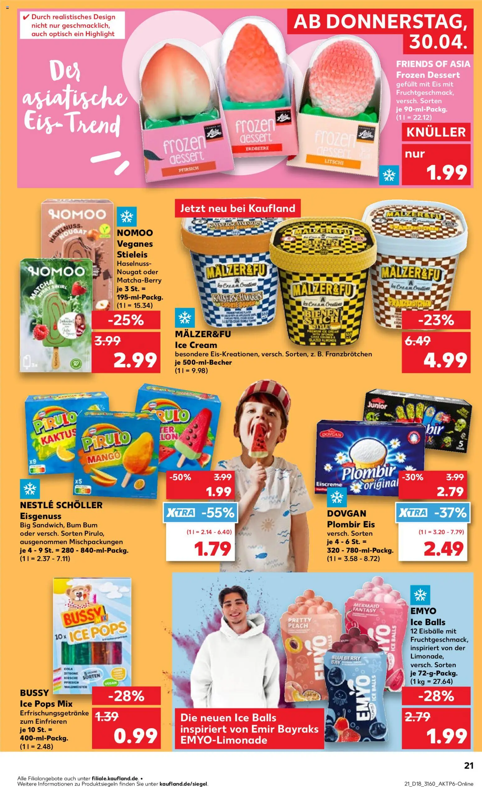 Kaufland Prospekt Frankfurt (Oder)	 – gültig ab 30.04.2026 | Seite: 23 | Produkte: Eiscreme, Mango, Eis