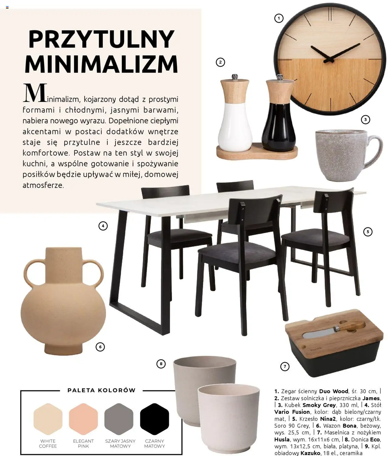 Black Red White Gazetka - Kuchni na wymiar od 30.05.2023 | Strona: 6 | Produkty: Zegar, Stół, Krzesło, Wazon