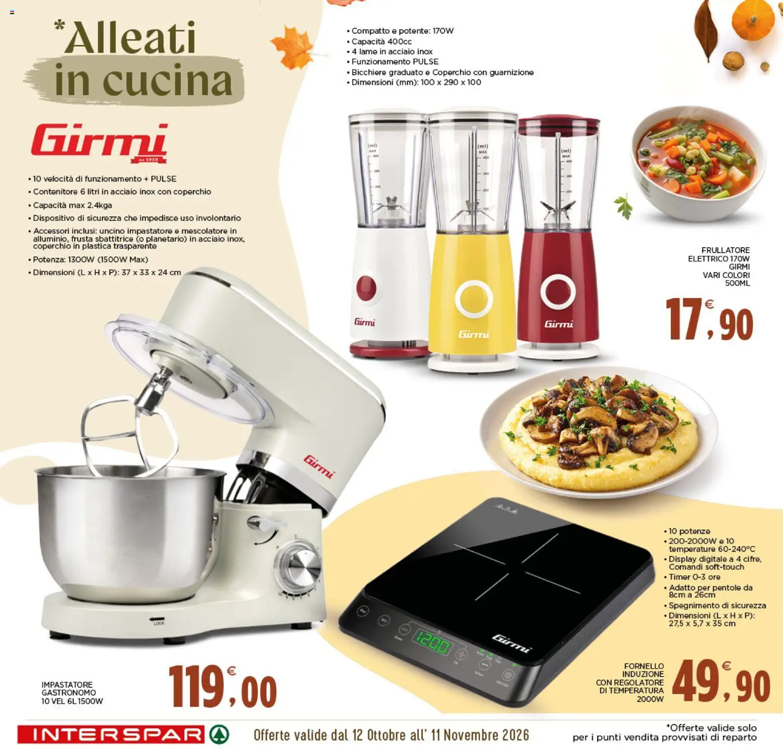 Volantino Interspar del 12/10/2026 | Pagina: 16 | Prodotti: Coperchio, Pentole, Contenitore, Fornello