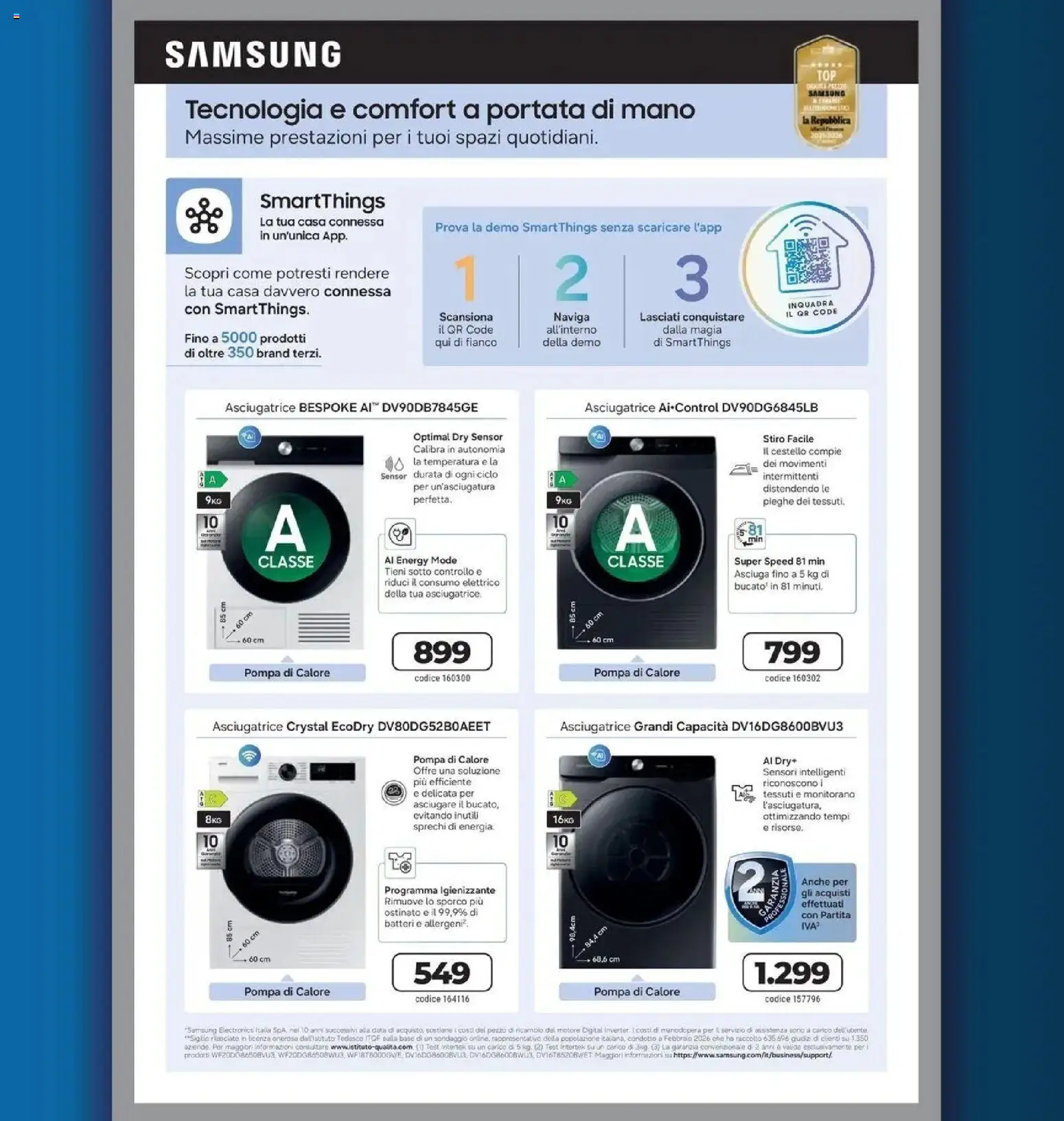 ﻿Trony volantino dal ﻿02/10/2026﻿ > ﻿Anteprima | Pagina: 21 | Prodotti: Asciugatrice, Data, Samsung
