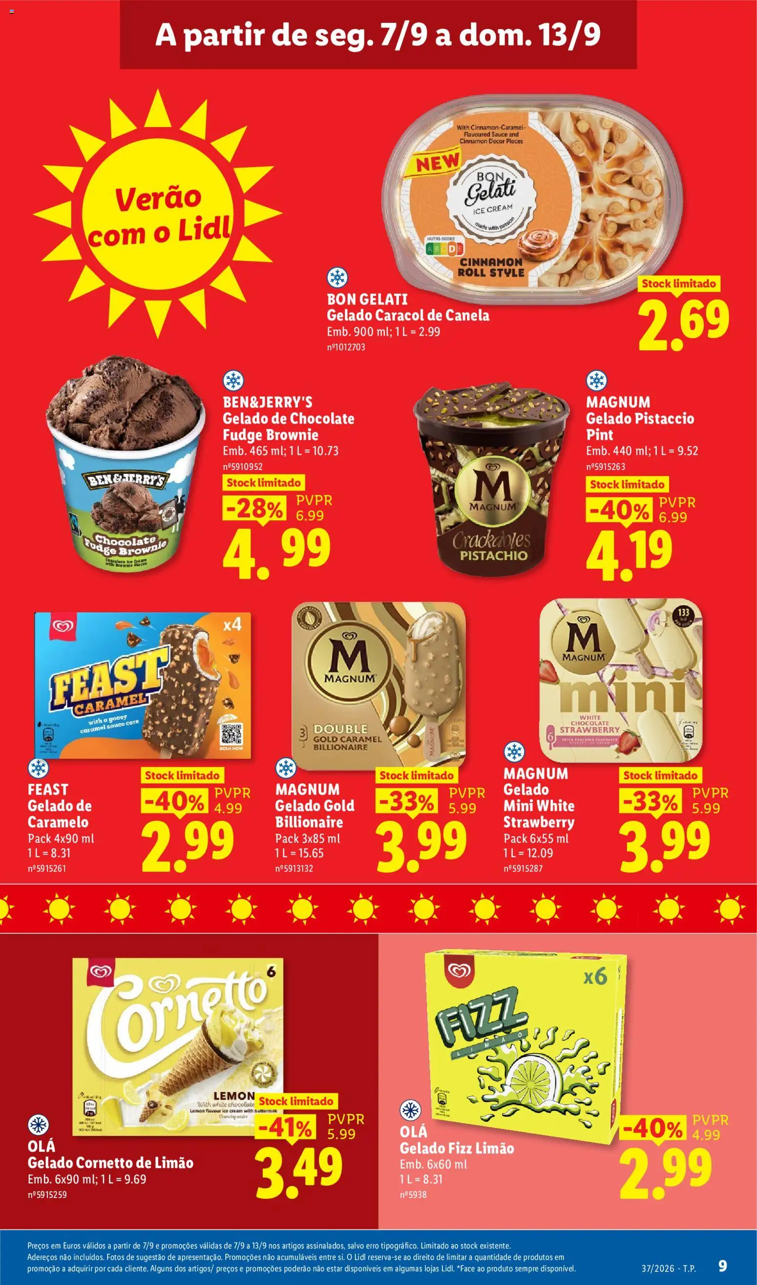 Lidl Promoções Semanais │ válido de 07/09/2026 | Página: 11 | Produtos: Feast gelado, Canela, Gelado, Chocolate