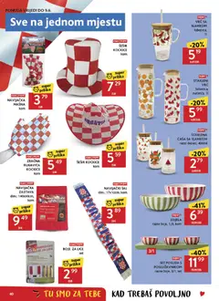 Konzum Katalog - Pregled kataloga iz trgovine Konzum, vrijedi od 27.05.2026 | Stranica: 40 | Proizvodi: Čaša sa slamkom, Šal, Šešir, Zdjela