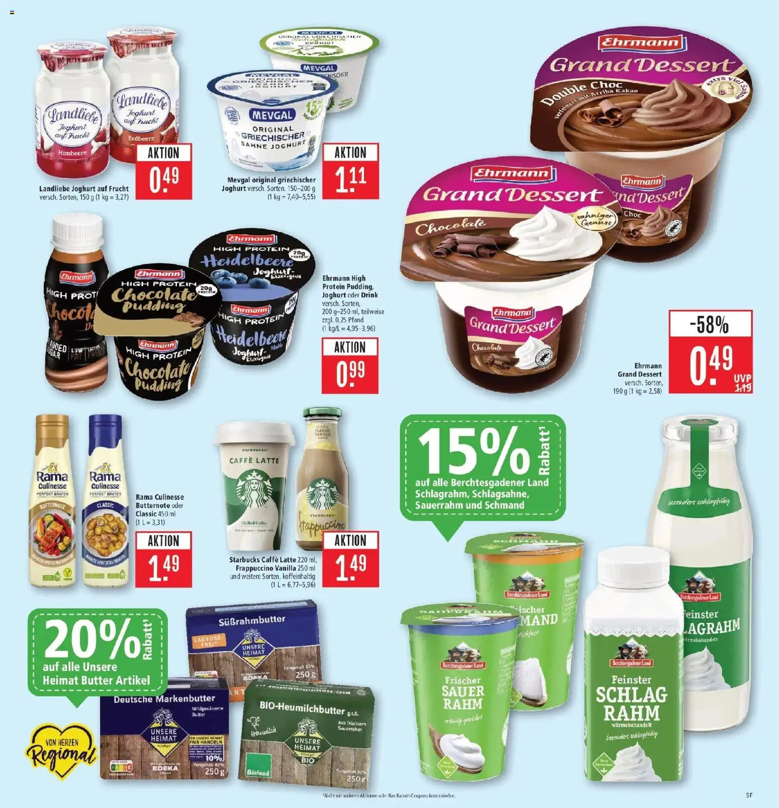 Marktkauf Prospekt Aschaffenburg (ab 14.09.2026) » Angebote online | Seite: 11 | Produkte: Starbucks, Pudding, Landliebe joghurt, Sahne