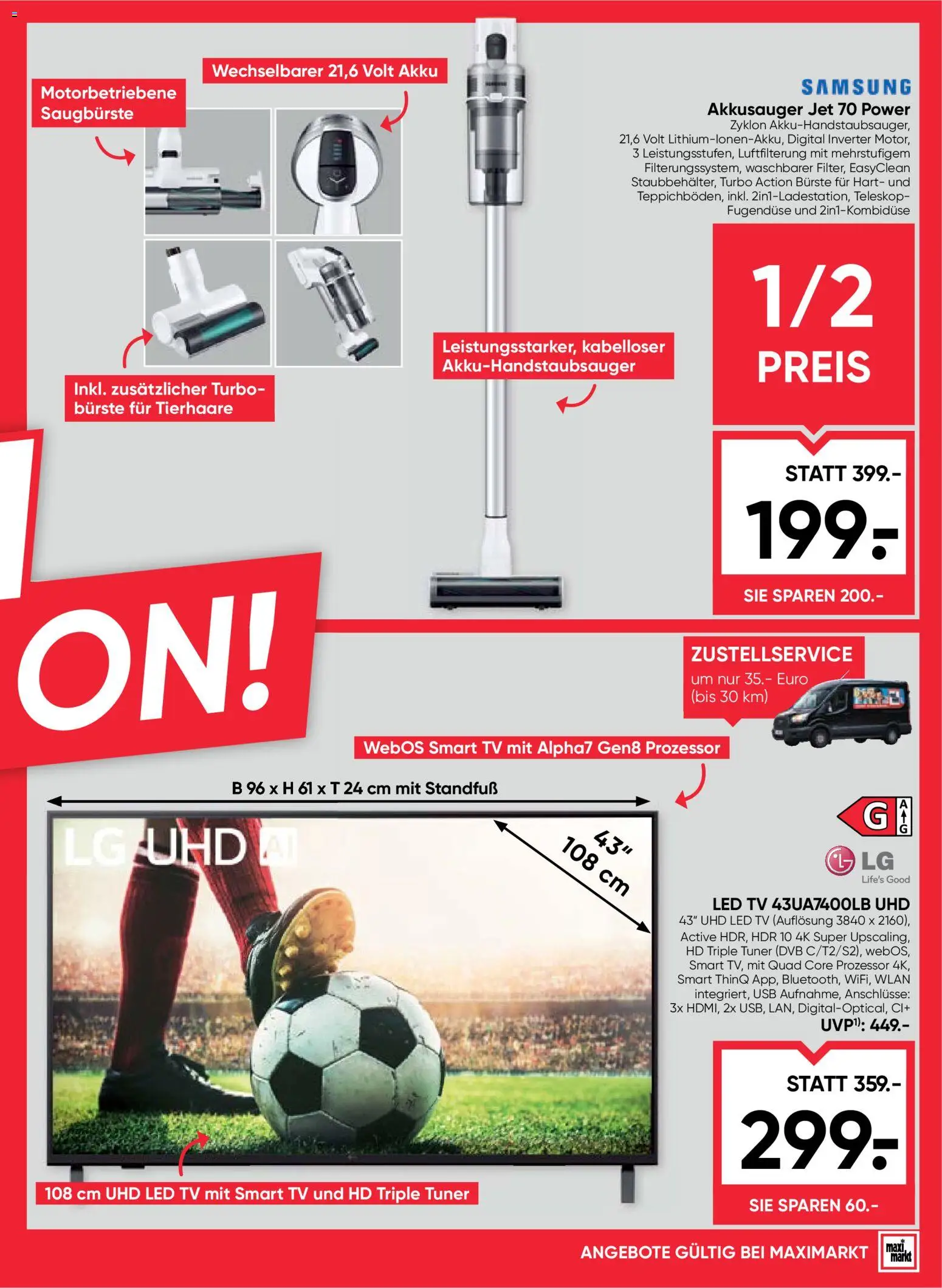 Maximarkt Flugblatt gültig ab 18.06.2026 | Seite: 23 | Produkte: TV, USB, Samsung, Bürste