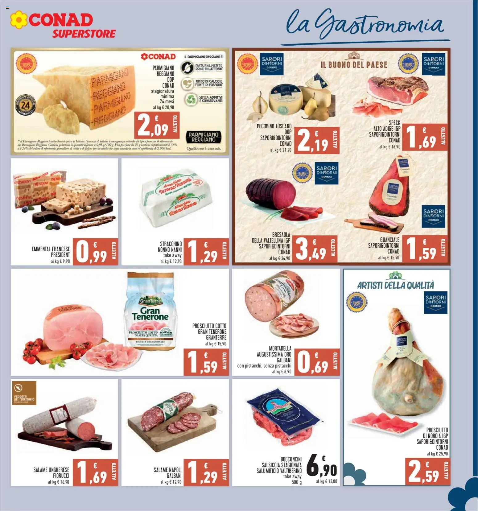 Volantino Conad del 05/11/2026 | Pagina: 13 | Prodotti: Speck, Mortadella, Pistacchi, Guanciale