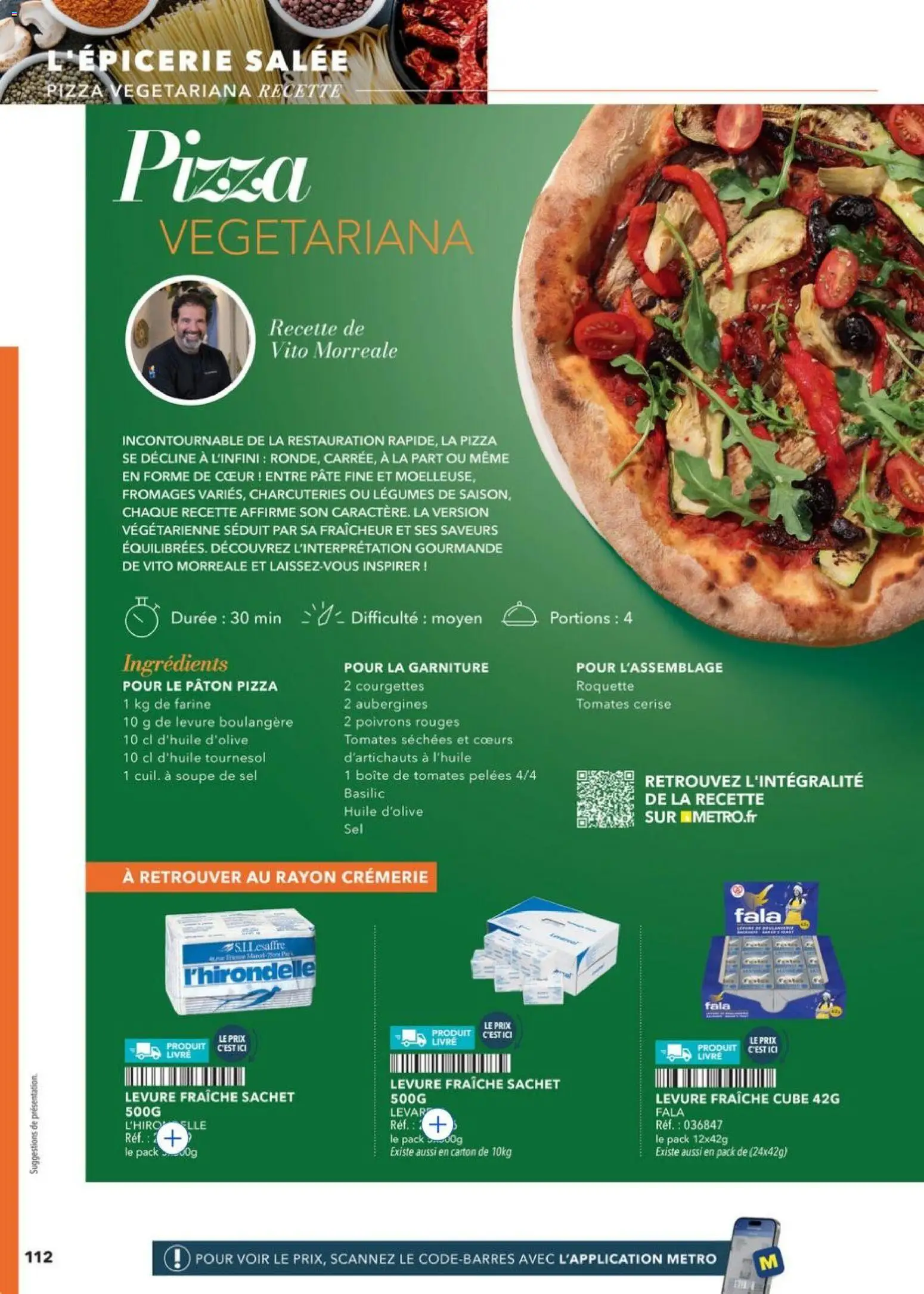 {H1} | Page: 112 | Produits: Huile D'olive, Farine, Sel, Tomates